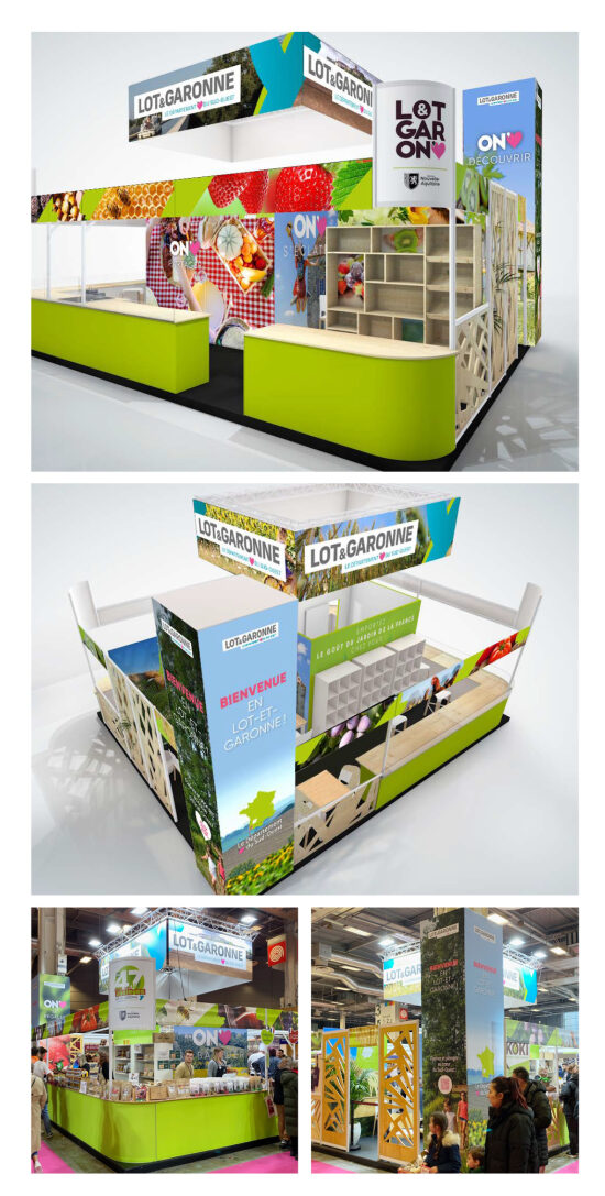 Habillage stand salon de l'agriculture 2024